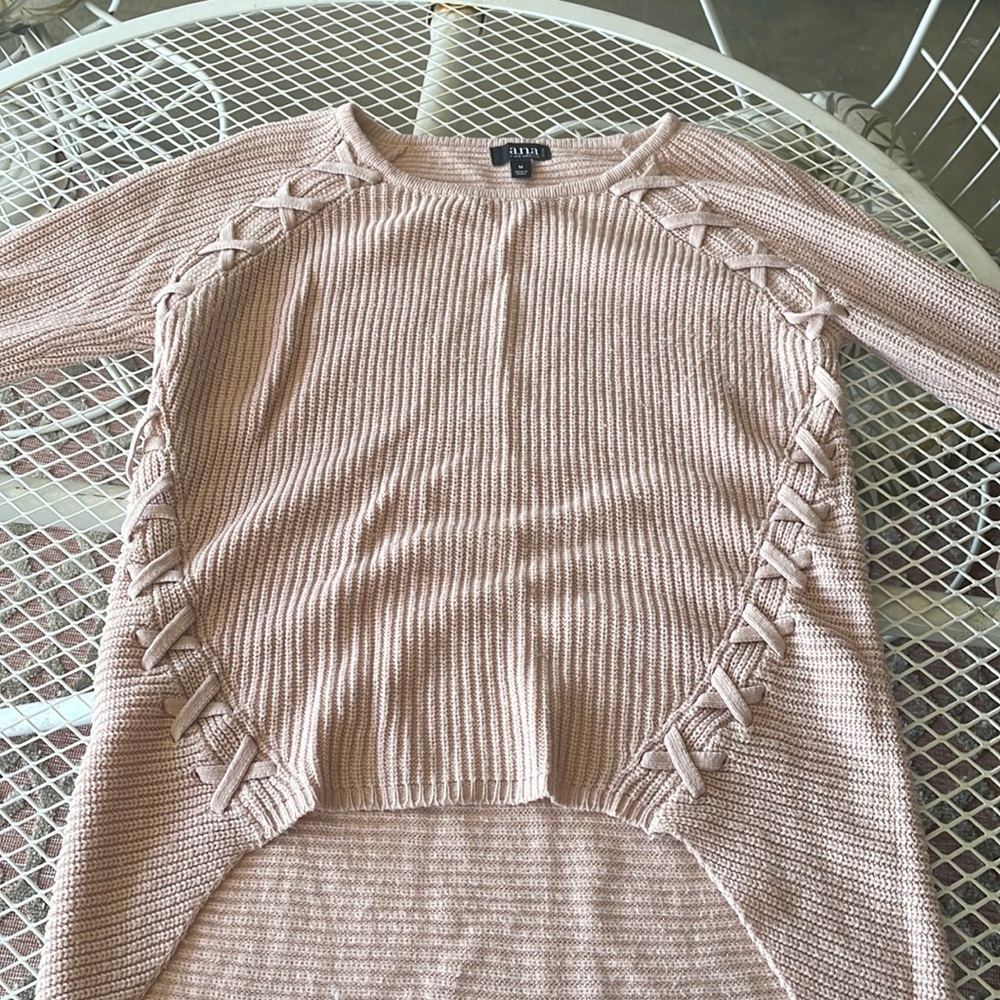 Light pink Anna petite medium sweater